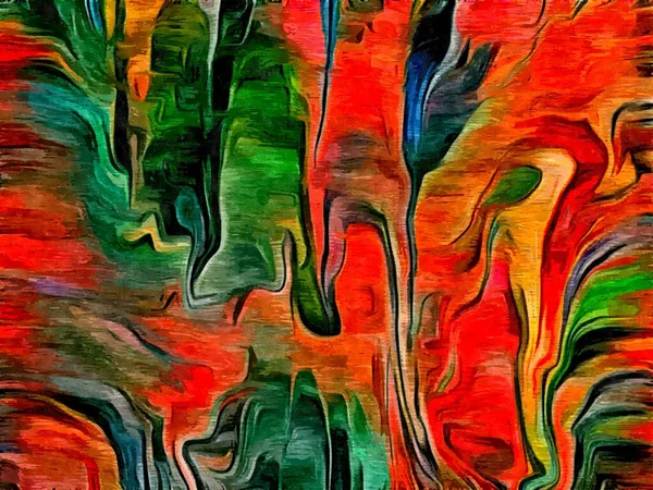 Fondo Psicodélico Abstracto Estilización Acuarela Pinceladas Caóticas Colores Diferentes Tamaños — Foto de Stock