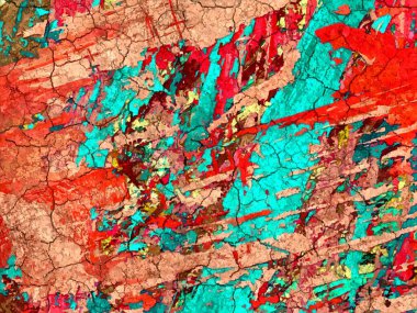 soyut arkaplan renklendirilmiş grunge desen kaotik fırça darbeleri ve boya fırçaları