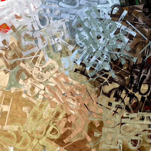 Abstraktní Pozadí Barevné Grunge Textury Chaotické Tahy Štětcem Štětce — Stock fotografie