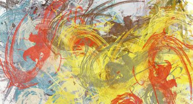 soyut arkaplan renklendirilmiş grunge deseni kaotik fırça darbelerinin suluboya stilize edilmesi