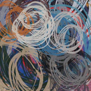 soyut arkaplan renklendirilmiş grunge deseni kaotik fırça darbelerinin suluboya stilize edilmesi