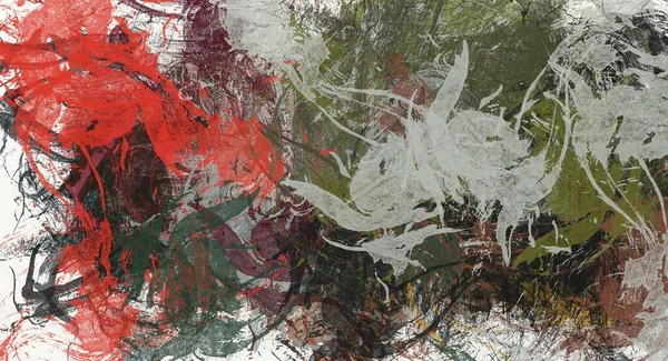 Abstrakter Hintergrund Farbige Grunge Textur Aquarell Stilisierung Chaotischer Pinselstriche — Stockfoto