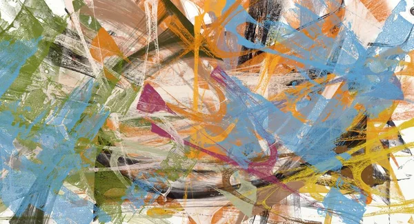 Elvont Háttér Színes Grunge Textúra Akvarell Stilizálása Kaotikus Ecsetvonások — Stock Fotó