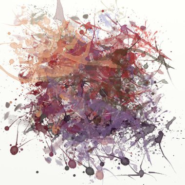 soyut arkaplan renklendirilmiş grunge deseni kaotik fırça darbelerinin suluboya stilize edilmesi.