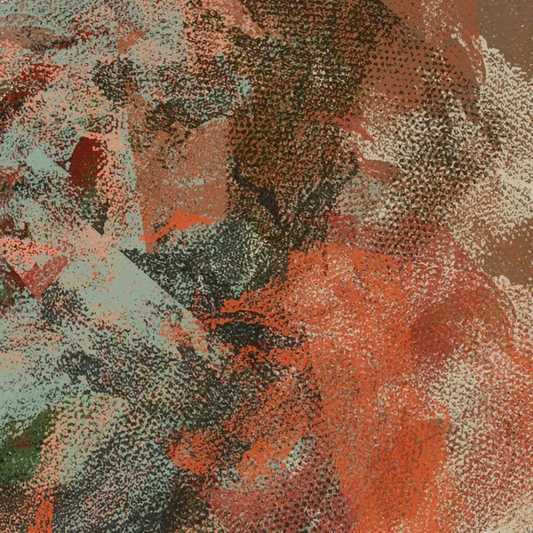 Texture de traits de peinture colorée, taches floues avec des pinceaux de différentes tailles et formes. Aquarelle stylisée, fond grunge à l'huile — Photo