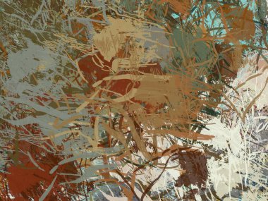 soyut arkaplan renklendirilmiş grunge deseni kaotik fırça darbelerinin suluboya stilize edilmesi.