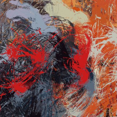 soyut arkaplan renklendirilmiş grunge deseni kaotik fırça darbelerinin suluboya stilize edilmesi.