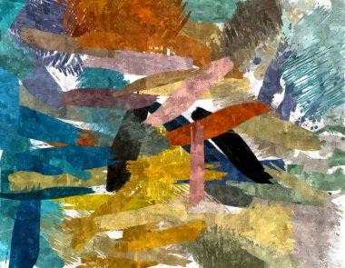 soyut arkaplan renklendirilmiş grunge deseni kaotik fırça darbelerinin suluboya stilize edilmesi