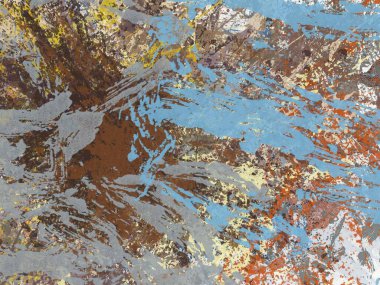 soyut arkaplan renklendirilmiş grunge deseni kaotik fırça darbelerinin suluboya stilize edilmesi