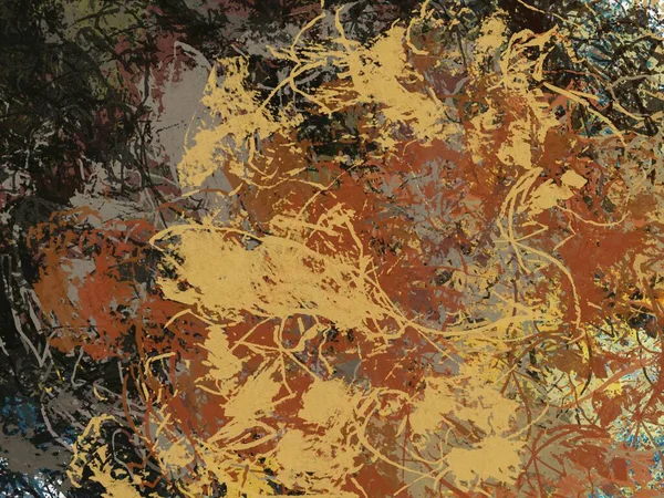 Abstraktní Pozadí Barevné Grunge Textura Akvarel Stylizace Chaotických Tahů Štětcem — Stock fotografie