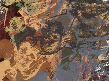 soyut arkaplan renklendirilmiş grunge deseni kaotik fırça darbelerinin suluboya stilize edilmesi.