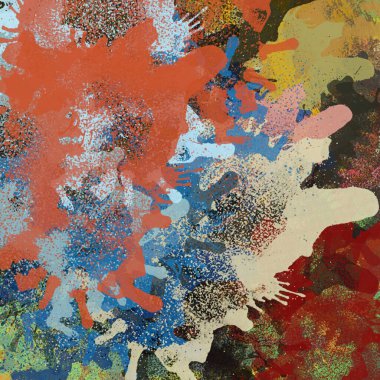 soyut arkaplan renklendirilmiş grunge deseni kaotik fırça darbelerinin suluboya stilize edilmesi