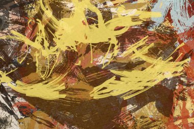 soyut arkaplan renklendirilmiş grunge deseni kaotik fırça darbelerinin suluboya stilize edilmesi.