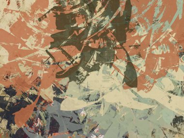 soyut arkaplan renklendirilmiş grunge deseni kaotik fırça darbelerinin suluboya stilize edilmesi.