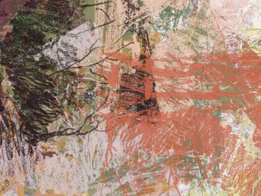 soyut arkaplan renklendirilmiş grunge deseni kaotik fırça darbelerinin suluboya stilize edilmesi.