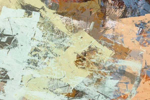 Abstracte Achtergrond Gekleurde Grunge Textuur Chaotische Penseelstreken Verf Borstels — Stockfoto