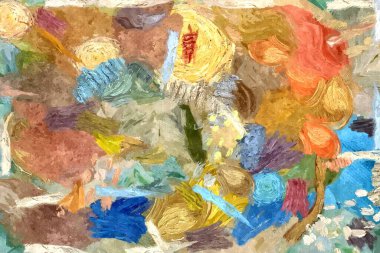 soyut arkaplan renklendirilmiş grunge deseni kaotik fırça darbelerinin suluboya stilize edilmesi.