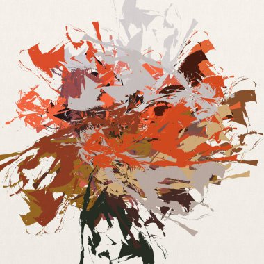 soyut arkaplan renklendirilmiş grunge desen kaotik fırça darbeleri ve boya fırçaları