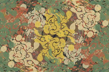 soyut arkaplan renklendirilmiş grunge desen kaotik fırça darbeleri ve boya fırçaları