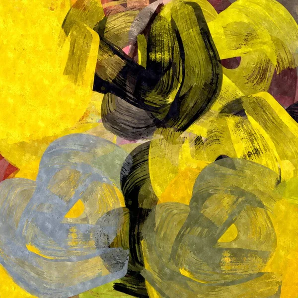 Fond Abstrait Texture Grunge Colorée Coups Pinceau Chaotiques Pinceaux — Photo