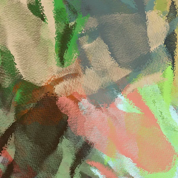 Texture Traits Peinture Colorée Taches Floues Avec Des Pinceaux Différentes — Photo