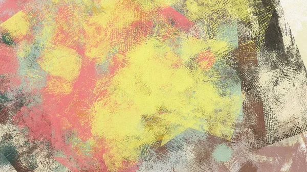 Textur Farbiger Farbstriche Verschwommene Flecken Mit Pinseln Verschiedener Größen Und — Stockfoto