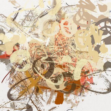 Renkli boya darbelerinin dokusu, farklı boyutlarda ve şekillerde fırçalarla bulanık noktalar. Stil suluboya, yağ grunge arka plan rengi, yağ, grunge arkaplan