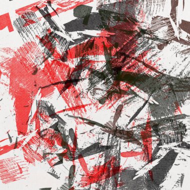 Renkli boya darbelerinin dokusu, farklı boyutlarda ve şekillerde fırçalarla bulanık noktalar. Stil suluboya, yağ grunge arka plan rengi, yağ, grunge arkaplan