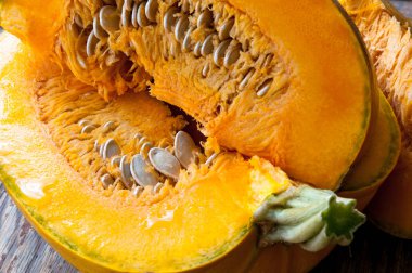 dilimlenmiş kabak yakın çekim