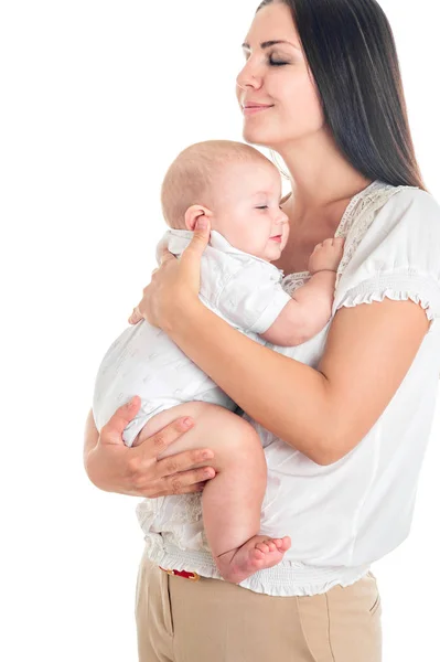 Mãe Com Bebê Amamentando — Fotografia de Stock