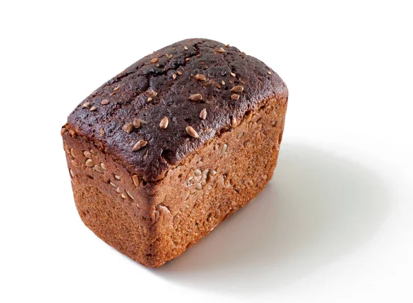 Žitný Chléb Bílém Pozadí — Stock fotografie