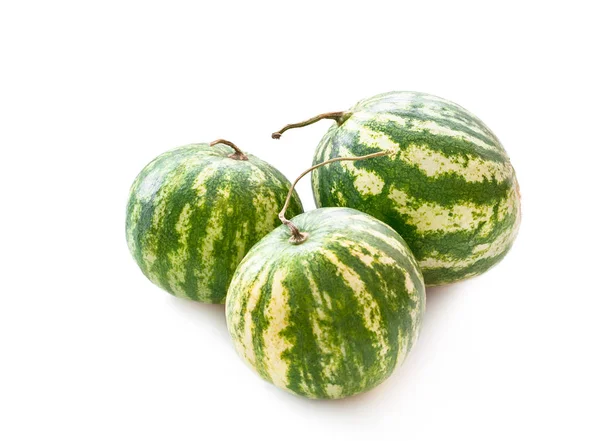 Wassermelonen Isoliert Auf Weißem Hintergrund — Stockfoto