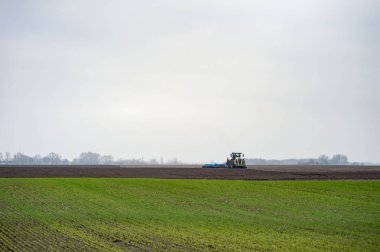 Traktör fidelik Kültüvatör ile arazi hazırlama