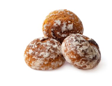 Beyaz arka plan üzerinde izole bal Pastalar