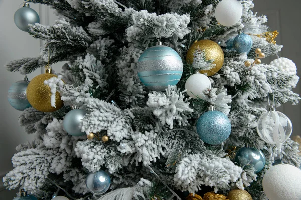 Decoraciones Brillantes Para Año Nuevo Decoración Navidad — Foto de Stock