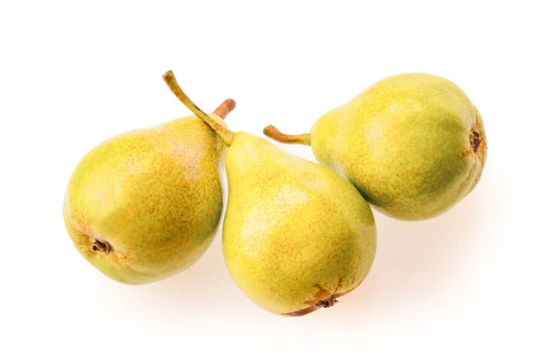 Pears Isolate White Background Top View — Stock Photo, Image