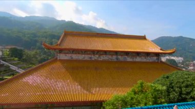 Tayland renkli binalar ile güzel bir antik yer görünümünü