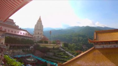 Tayland renkli binalar ile güzel bir antik yer görünümünü