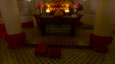 Slowmotion steadycam atış bir Kek Lok Si tapınak adada Penang, Malezya