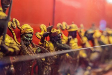 Yılan Adası Penang, Malezya içinde gerçek yılan ile Tapınağı.