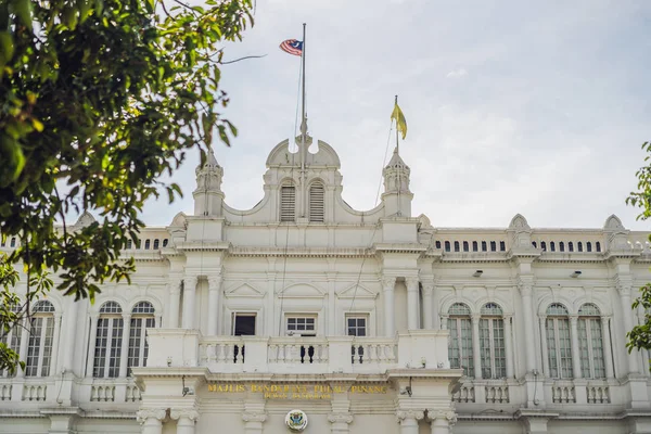 Ratusz Mieście George Town Penang Malezja Brytyjska Zbudowany Historyczny Budynek — Zdjęcie stockowe