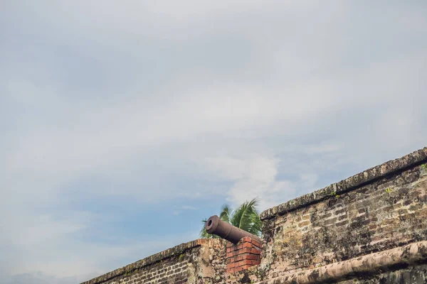 コーンウォリス要塞ペナンは ジョージタウンでは 世紀後半にイギリスの東インド会社によって建てられた星の砦は マレーシアで最大の立っている砦 — ストック写真