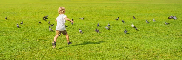 Boy on padang kota lama oder einfach Padang genannt, ist der Paradeplatz und das Spielfeld, das von den britischen Kolonialherren im Stadtbezirk George Town geschaffen wurde. — Stockfoto