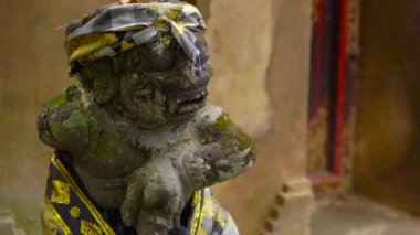 Slowmotion steadicam Puri Saren Kraliyet Sarayı, Ubud bir kadeh. Bali