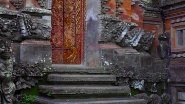 Steadicam Pura Taman Saraswati Tapınağı, Ubud bir kadeh. Bali