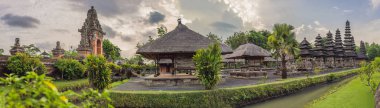 Bali dili doğal görünümünü Mengwi, Bali, Endonezya hindu tapınağı Taman Ayun