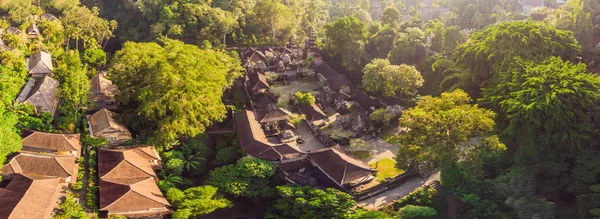 Vista Aérea Arquitectura Antigua Del Templo Pura Gunung Lebah Ubud —  Fotos de Stock