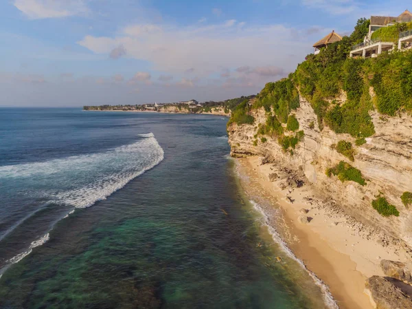 Magas Szög Kilátás Festői Üdülőhelyen Dreamland Beach Bali Indonézia — Stock Fotó