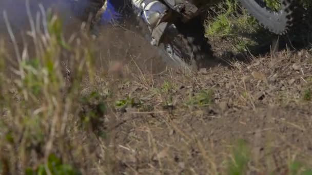 Vladivostok Ryssland Oktober 2018 Slow Motion Shot Enduro Motorcykel Race — Stockvideo