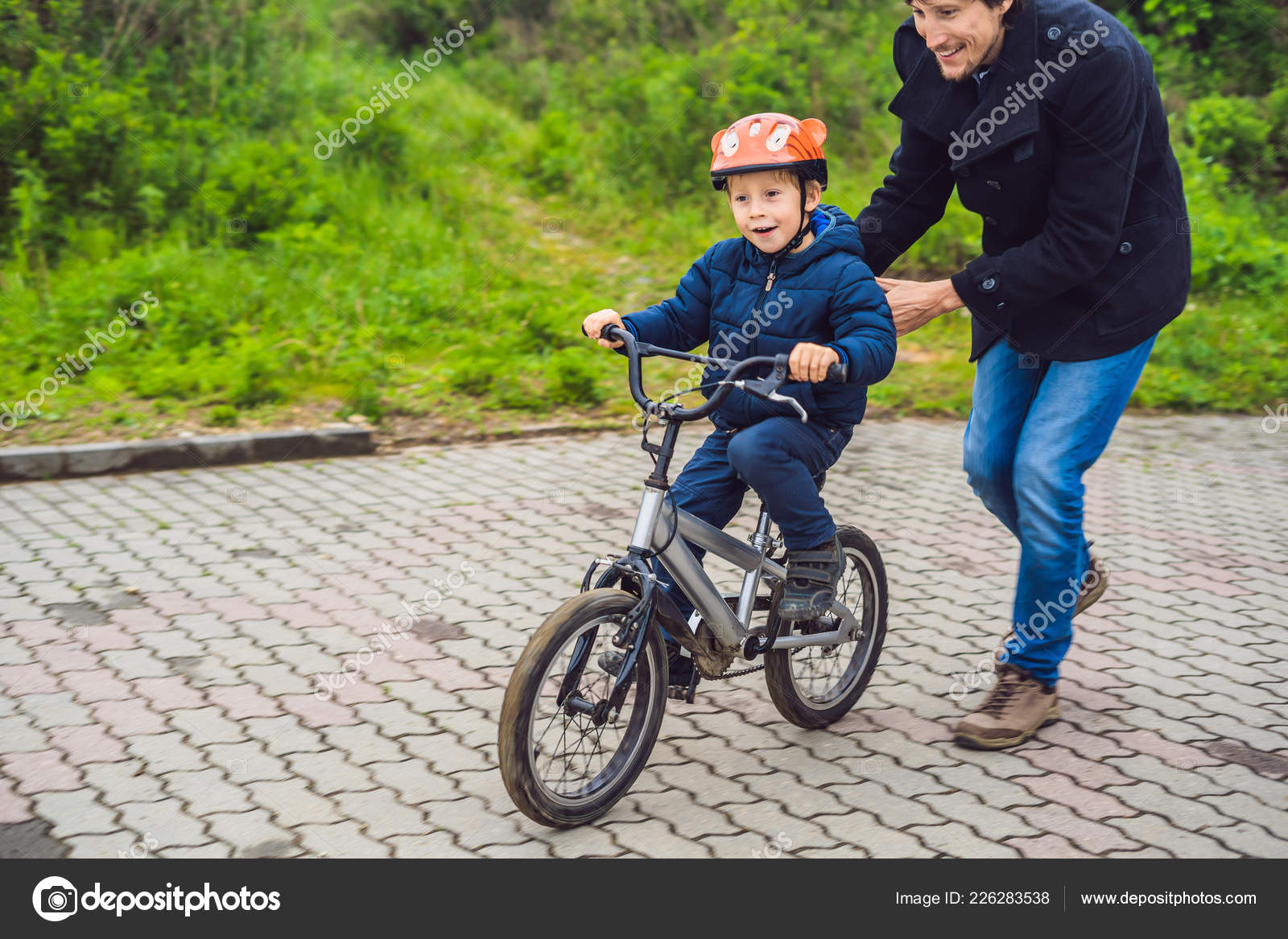 cycle with boy